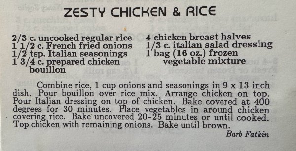 Zesty Chicken & Rice