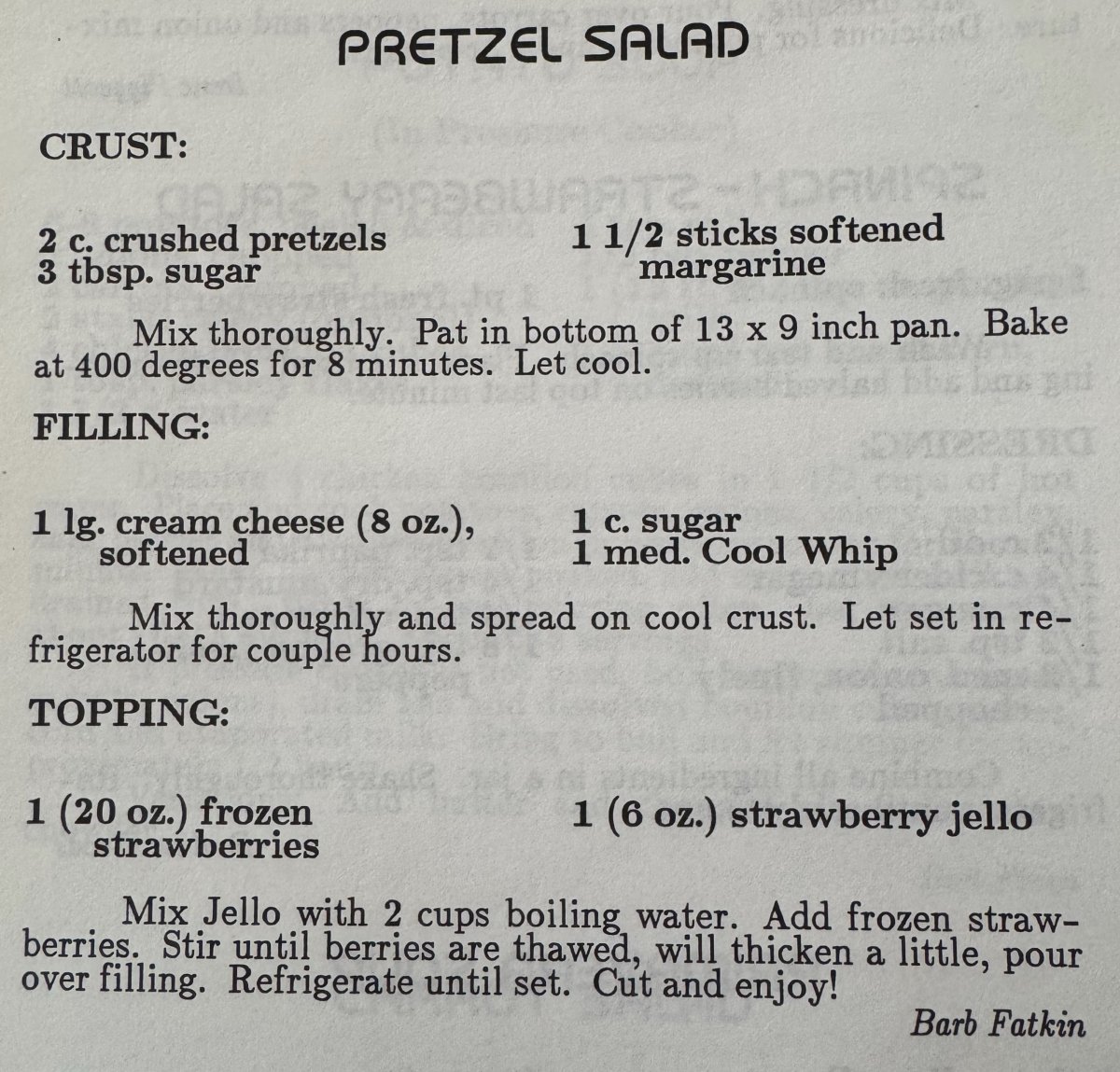 Pretzel Salad