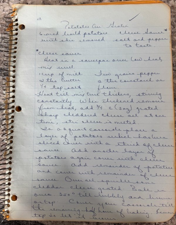 Potatoes Au Gratin